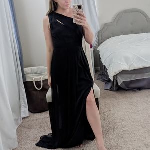 Black bridesmaids prom dress